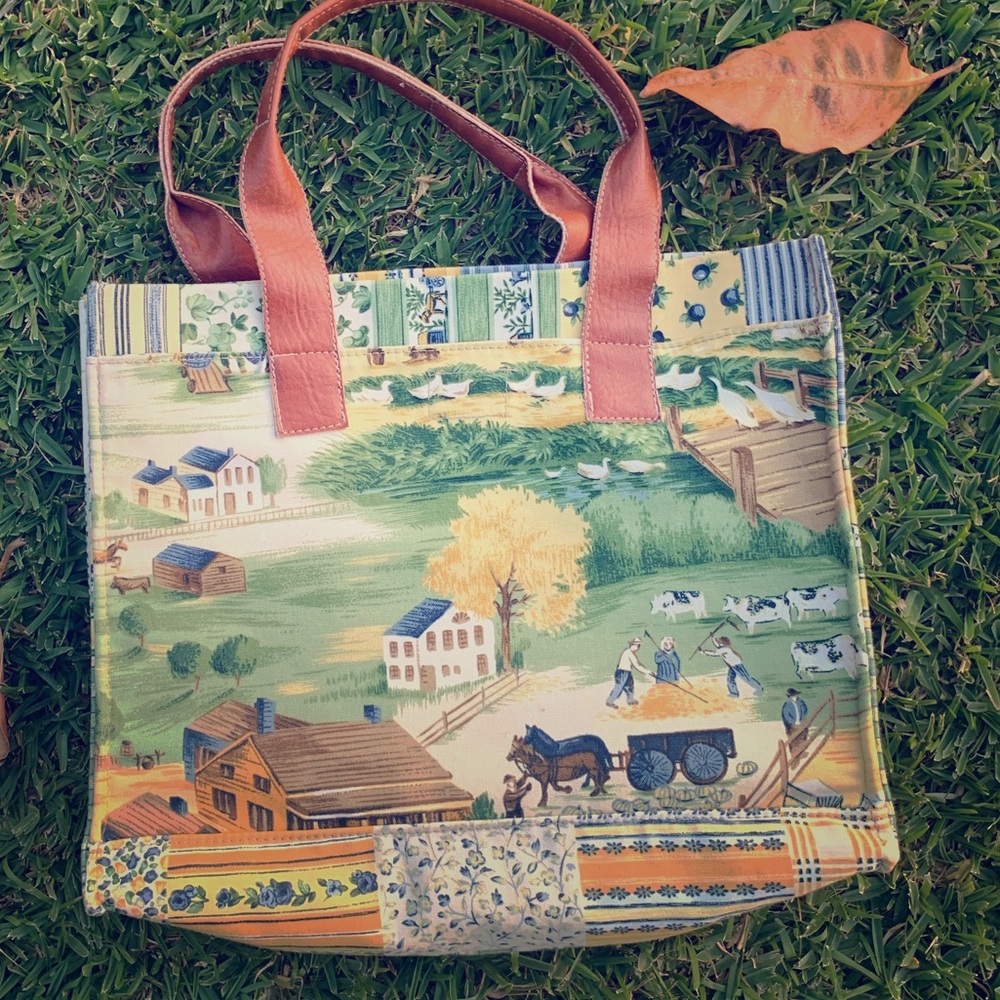 NWOT “Til the 🐄 ‘s come 🏡 “ Fabric Handbag